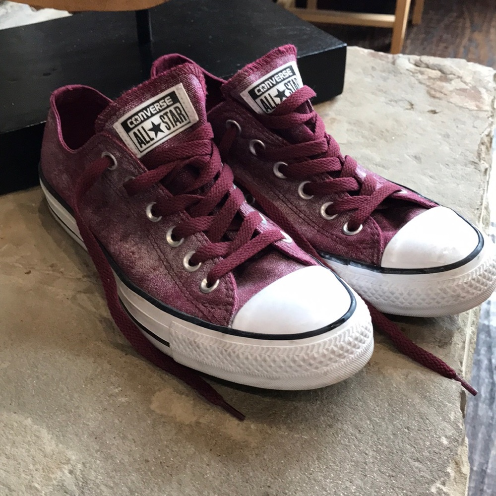 Converse • All Star metallic maroon shoes